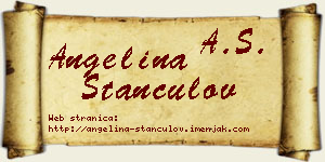 Angelina Stančulov vizit kartica
